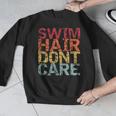Swimming Pool Diving Sport Swimmer Swim Hair Dont Care Men Graphic Sweatshirt Swimming Pool Diving Sport Swimmer Swim Hair Dont Care Men Graphic Sweatshirt