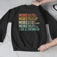 Swimming Saying Swim Swimmer Men Graphic Sweatshirt Swimming Saying Swim Swimmer Men Graphic Sweatshirt