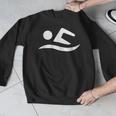 Swimming Silhouette Logo Men Graphic Sweatshirt Swimming Silhouette Logo Men Graphic Sweatshirt