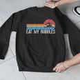 Swimming Swimmer Eat My Bubbles Swim Retro Men Graphic Sweatshirt Swimming Swimmer Eat My Bubbles Swim Retro Men Graphic Sweatshirt