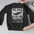 Swimming Swimmer Swim The Pool Is Calling Vintage Men Graphic Sweatshirt Swimming Swimmer Swim The Pool Is Calling Vintage Men Graphic Sweatshirt
