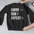 Swimrun Endurance Sports Swimming Running Swim Run Men Graphic Sweatshirt Swimrun Endurance Sports Swimming Running Swim Run Men Graphic Sweatshirt
