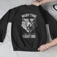 Tiger Muay Thai And Kickboxing Men Graphic Sweatshirt Tiger Muay Thai And Kickboxing Men Graphic Sweatshirt