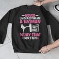 Never Underestimate A Woman Thai Boxing Muay Thai Fighter Men Graphic Sweatshirt Never Underestimate A Woman Thai Boxing Muay Thai Fighter Men Graphic Sweatshirt