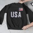 USA Flag Swim Swimming Sport Practice Equipment Men Women Men Graphic Sweatshirt
