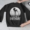 Vintage Birthday Shirt Muay Thai Kickboxer Its My Birthday Men Graphic Sweatshirt