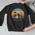 Vintage Drum Kit Silhouette Retro Music Men Graphic Sweatshirt Vintage Drum Kit Silhouette Retro Music Men Graphic Sweatshirt