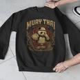 Vintage Muay Thai Gym Thai Boxing Training Fighter Panda Men Graphic Sweatshirt Vintage Muay Thai Gym Thai Boxing Training Fighter Panda Men Graphic Sweatshirt