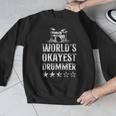 Vintage World'S Okayest Drummer Drum Kit Men Graphic Sweatshirt Vintage World'S Okayest Drummer Drum Kit Men Graphic Sweatshirt
