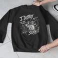 Women's Drum Kit I Destroy Silence Art Men Graphic Sweatshirt Women's Drum Kit I Destroy Silence Art Men Graphic Sweatshirt
