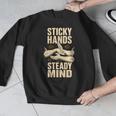 Women's Sticky Hands Steady Mind Muay Thai Boxing Men Graphic Sweatshirt