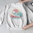 Canoe Bear Canoeing Raglan Baseball Tee Men Graphic Sweatshirt