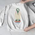 Canoe Hair Club Paddling Retro Comfort Colors Crop Top Men Graphic Sweatshirt
