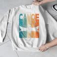 Canoe Vintage Canoeing Retro Canoe Paddling Raglan Baseball Tee Men Graphic Sweatshirt