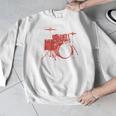 Drum Kit Drummer Band Musical Instrument Rock Music Men Graphic Sweatshirt Drum Kit Drummer Band Musical Instrument Rock Music Men Graphic Sweatshirt