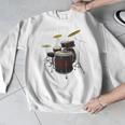 Drummer Drum Kit Raglan Baseball Tee Men Graphic Sweatshirt