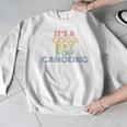 It's A Good Day For Canoeing Retro 70s Vintage Distressed Raglan Baseball Tee Men Graphic Sweatshirt It's A Good Day For Canoeing Retro 70s Vintage Distressed Raglan Baseball Tee Men Graphic Sweatshirt