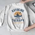 Kayaking Therapy Kayaker Canoe Paddle Lake River Men Graphic Sweatshirt