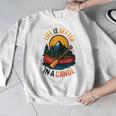 Life Is Better In A Canoe Canoeing Raglan Baseball Tee Men Graphic Sweatshirt