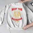 Muay Thai Tiger Kickboxing Gym MMA Street Fight Kickboxing Men Graphic Sweatshirt