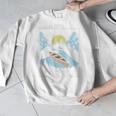 Paddle Retro Style Canoe & Outdoors Simple Canoeing Graphic Men Graphic Sweatshirt