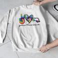 Peace Love Swim Tie Dye Swimmer Swimming Summer Trip Men Graphic Sweatshirt Peace Love Swim Tie Dye Swimmer Swimming Summer Trip Men Graphic Sweatshirt