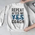 Repeat Yes Swim Coach Swimming Coach Men Graphic Sweatshirt Repeat Yes Swim Coach Swimming Coach Men Graphic Sweatshirt