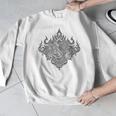 Sak Yant Muay Thai MMA Tattoo Twin Tiger Martial Art Boxing Men Graphic Sweatshirt