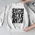 Swimming Cycling Running Triathlon Running Swimming Men Graphic Sweatshirt Swimming Cycling Running Triathlon Running Swimming Men Graphic Sweatshirt