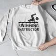Swimming Instructor Lesson Swim Coach Men Graphic Sweatshirt Swimming Instructor Lesson Swim Coach Men Graphic Sweatshirt