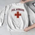 Swimming Pool Manager Beach Vacay Lifeguards Swim Cruise Men Graphic Sweatshirt