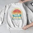 Never Underestimate An Old Man With a Canoe Retro Raglan Baseball Tee Men Graphic Sweatshirt