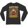Eatin Beef Blastin Queefs BBQ Dad Grill Cookout Meme Unisex Long Sleeve T-Shirt, trending gift