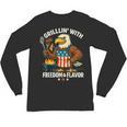 Grillin’ Eagle BBQ Dad 4th Of July Father’s Day Unisex Long Sleeve T-Shirt, trending gift