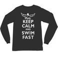 Keep Calm And Swim Fast Butterfly Swimming T-Shirt Unisex Long Sleeve T-Shirt, trending gift Keep Calm And Swim Fast Butterfly Swimming T-Shirt Unisex Long Sleeve T-Shirt, trending gift