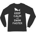 Keep Calm And Swim Faster Swimming T-Shirt Unisex Long Sleeve T-Shirt, trending gift