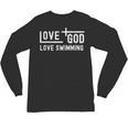 Love God Love Swimming Swim With Jesus For Christian Athlete Unisex Long Sleeve T-Shirt, trending gift Love God Love Swimming Swim With Jesus For Christian Athlete Unisex Long Sleeve T-Shirt, trending gift