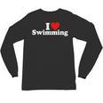 I LOVE HEART SWIMMING Unisex Long Sleeve T-Shirt, trending gift