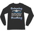 Swim Team Swimming Coach Quote Swim Breathing Joke Unisex Long Sleeve T-Shirt, trending gift Swim Team Swimming Coach Quote Swim Breathing Joke Unisex Long Sleeve T-Shirt, trending gift