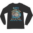 Swimmer Swim Sloth Swimming Team Retro Unisex Long Sleeve T-Shirt, trending gift Swimmer Swim Sloth Swimming Team Retro Unisex Long Sleeve T-Shirt, trending gift