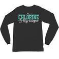 Swimming Humor Swimmer Chlorine Joke Swim Unisex Long Sleeve T-Shirt, trending gift