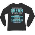 Swimming Parent Swimmer Mom Dad My Favorite Swim Meet Unisex Long Sleeve T-Shirt, trending gift
