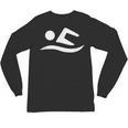 Swimming Silhouette Logo Unisex Long Sleeve T-Shirt, trending gift