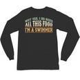 Swimming Swimmer Eating Swim Unisex Long Sleeve T-Shirt, trending gift