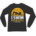 Swimming Swimmer Swim Team So I Don't Punch Unisex Long Sleeve T-Shirt, trending gift