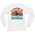 I'd Rather Be Swimming Retro Swim Swimmer Unisex Long Sleeve T-Shirt, trending gift I'd Rather Be Swimming Retro Swim Swimmer Unisex Long Sleeve T-Shirt, trending gift