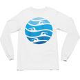 Swimming Freestyle Raglan Baseball Tee Unisex Long Sleeve T-Shirt, trending gift