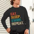 Eat Sleep Swim Repeat Pool Swimmer Water Polo Swimming Unisex Long Sleeve T-Shirt Eat Sleep Swim Repeat Pool Swimmer Water Polo Swimming Unisex Long Sleeve T-Shirt