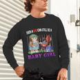 Even A Dad Can Still Be A Baby Girl BBQ Dad Cat Grilling Unisex Long Sleeve T-Shirt