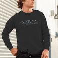 Just Keep Swimming With Aesthetic Wave Motivational Quote Unisex Long Sleeve T-Shirt Just Keep Swimming With Aesthetic Wave Motivational Quote Unisex Long Sleeve T-Shirt